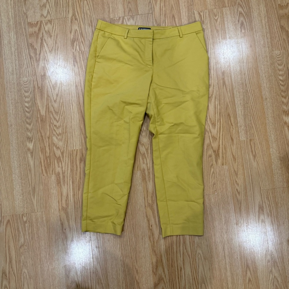 Express Women's Columnist Ankle Pants in Yellow NWOT